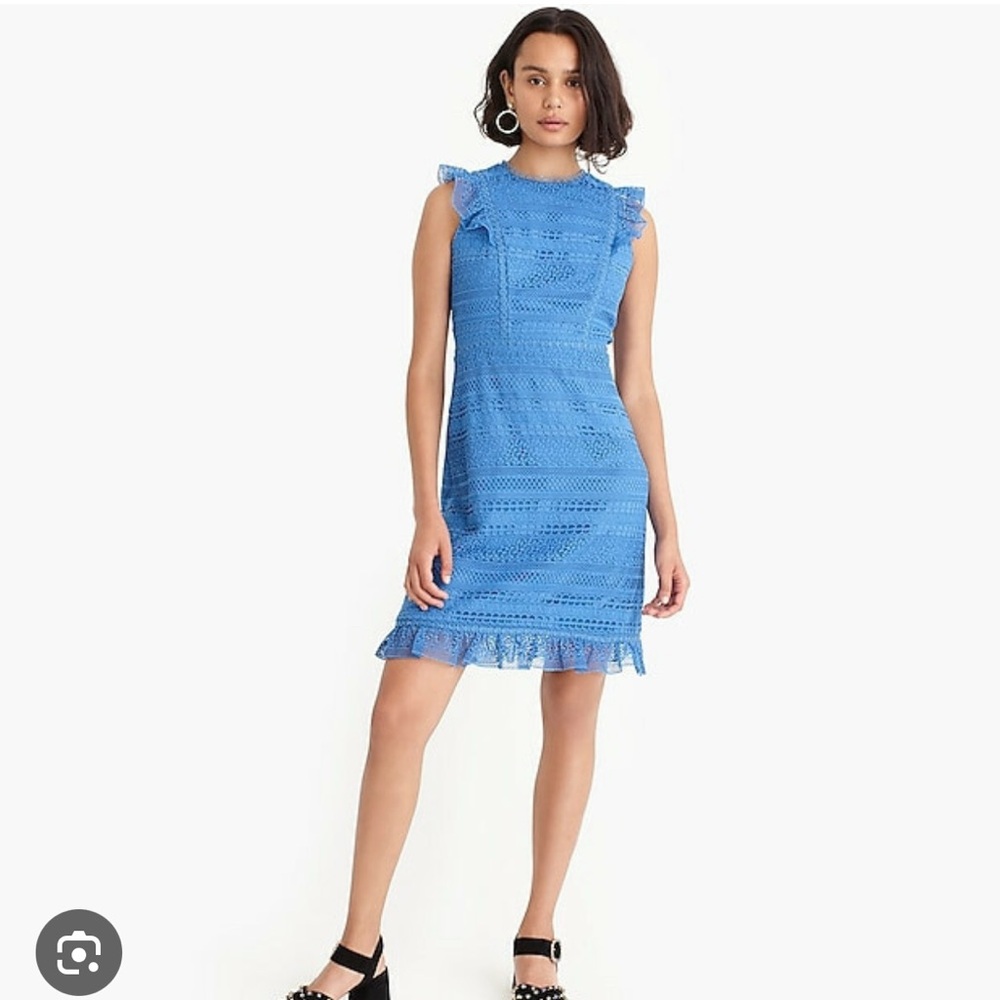 J. Crew Lace Cap Sleeve Dress